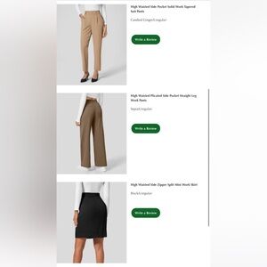 Halara, work pants and skirt , NWT, s L